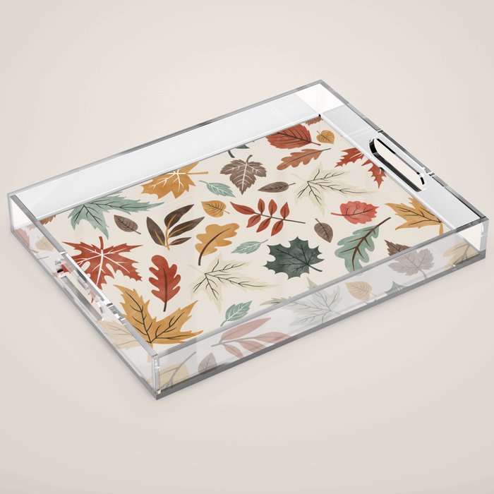 Autumn leaves fall IU Acrylic Tray Gallery Image 1