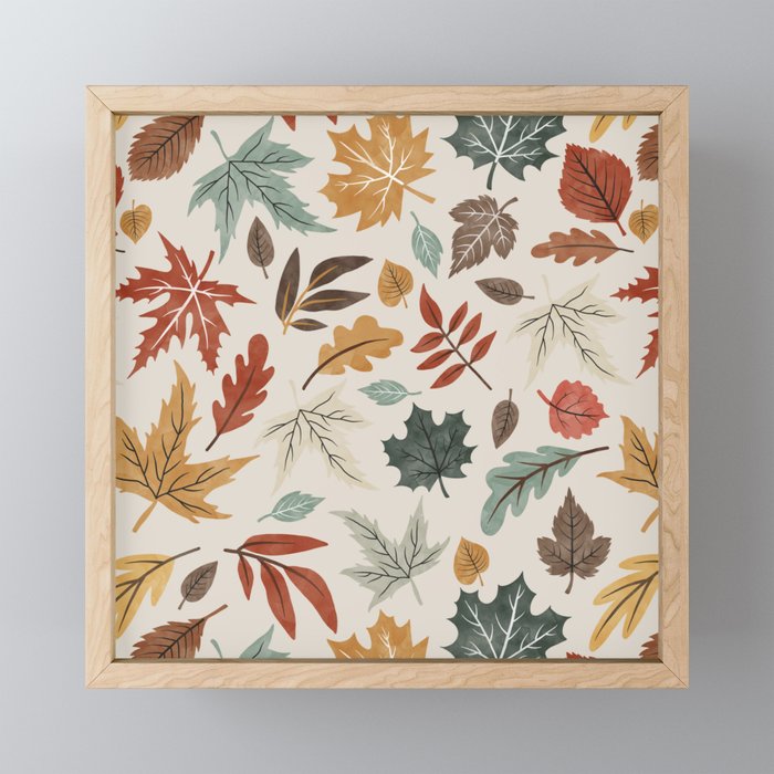 Autumn leaves fall IU Mini Art Print Gallery Image 1