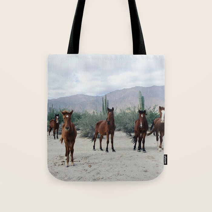 Bahía de los Ángeles Wild Horses Tote Bag Gallery Image 1