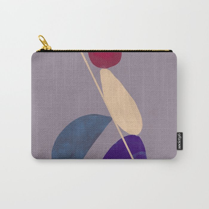 Modern Abstract Minimal Shapes 84 Carry All Pouch Gallery Image 1