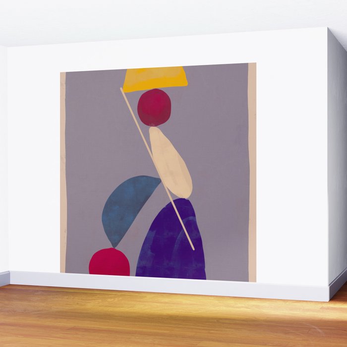 Modern Abstract Minimal Shapes 84 Wall Mural Gallery Image 2
