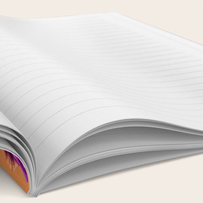 Pansies Floral - Peach and Purple Notebook Gallery Image 2