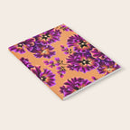 Pansies Floral - Peach and Purple Notebook Gallery Image 2