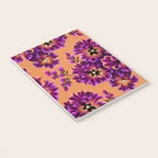 Pansies Floral - Peach and Purple Notebook Gallery Image 3