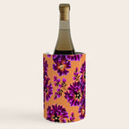 Pansies Floral - Peach and Purple Wine Chiller Gallery Image 3