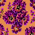 Pansies Floral - Peach and Purple Coffee Mug Gallery Image 2