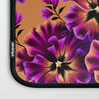 Pansies Floral - Peach and Purple Laptop Sleeve Gallery Image 3