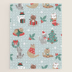 Christmas Festive Cute Holiday Kittens Jigsaw Puzzle Gallery Image 1