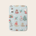 Christmas Festive Cute Holiday Kittens Bath Mat Gallery Image 1