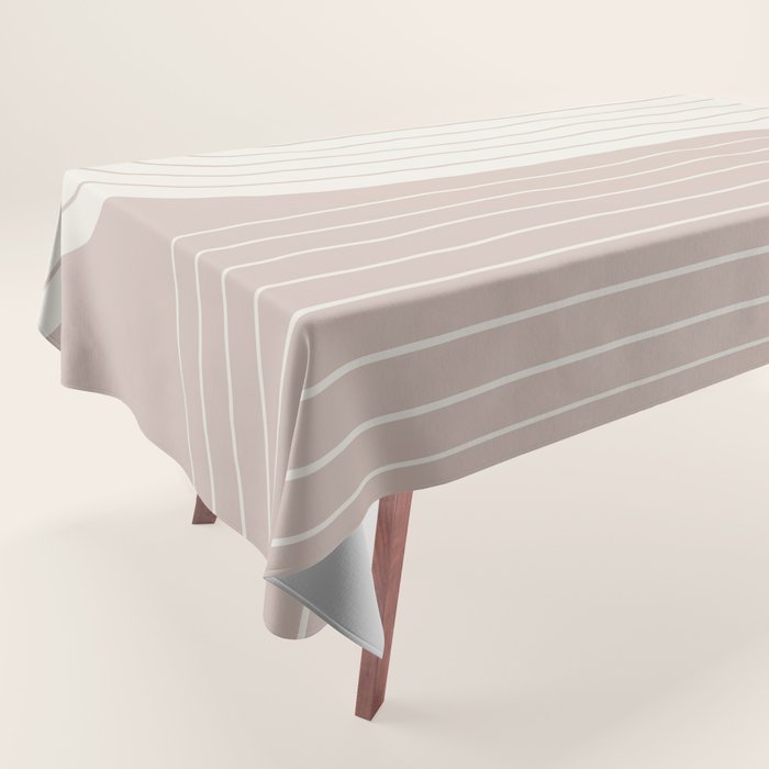 Two Tone Line Curvature LVII Tablecloth Gallery Image 1