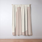 Two Tone Line Curvature LVII Window Curtain Gallery Image 3