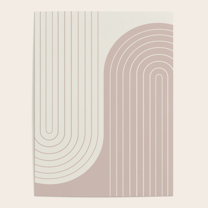 Two Tone Line Curvature LVII Poster Gallery Image 1