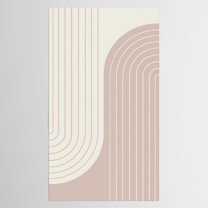 Two Tone Line Curvature LVII Tablecloth Gallery Image 2