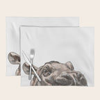 Peeking Baby Hippo Placemat Gallery Image 1