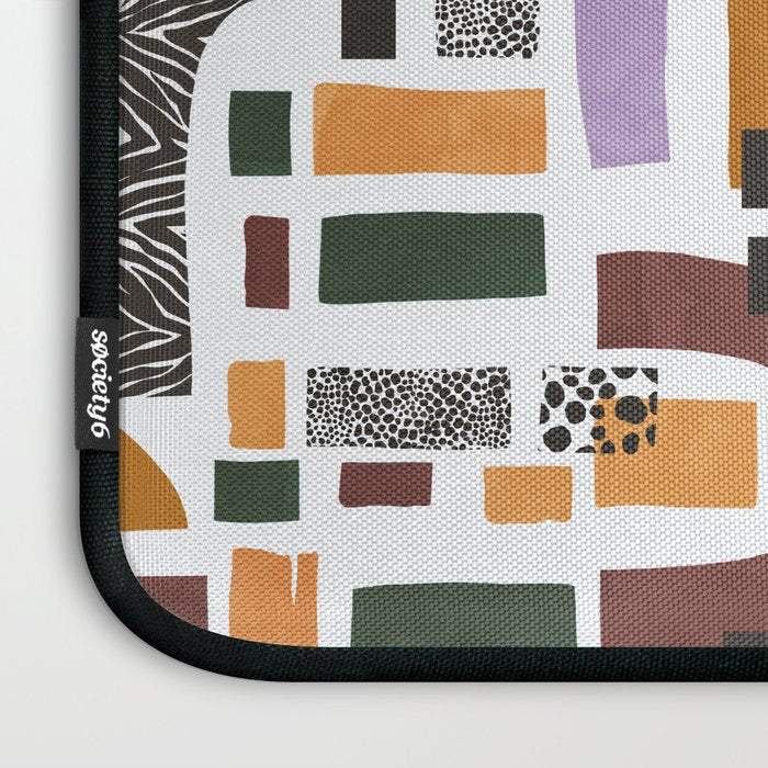 Shapes and animal print C Laptop Sleeve Gallery Image 3