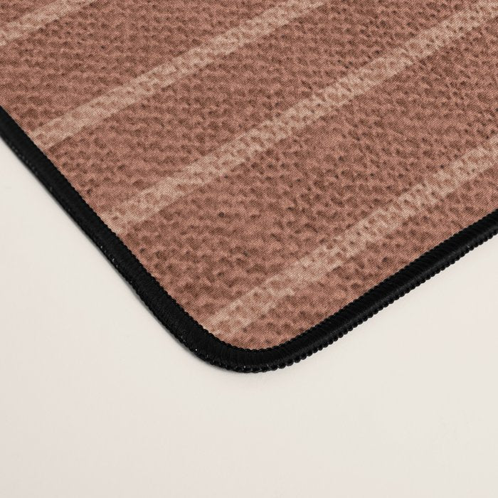 Boho, Minimal, Line Art, Stripes, Terracotta Desk Mat Gallery Image 4