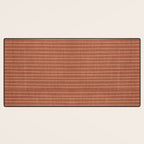 Boho, Minimal, Line Art, Stripes, Terracotta Desk Mat Gallery Image 3
