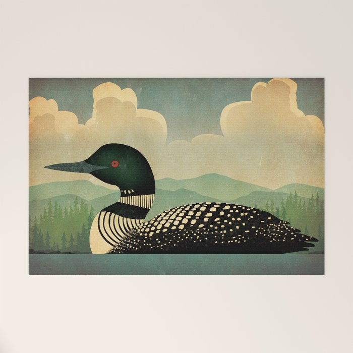 Common Loon Bird Welcome Mat Gallery Image 1
