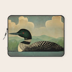 Common Loon Bird Laptop Sleeve Gallery Image 1