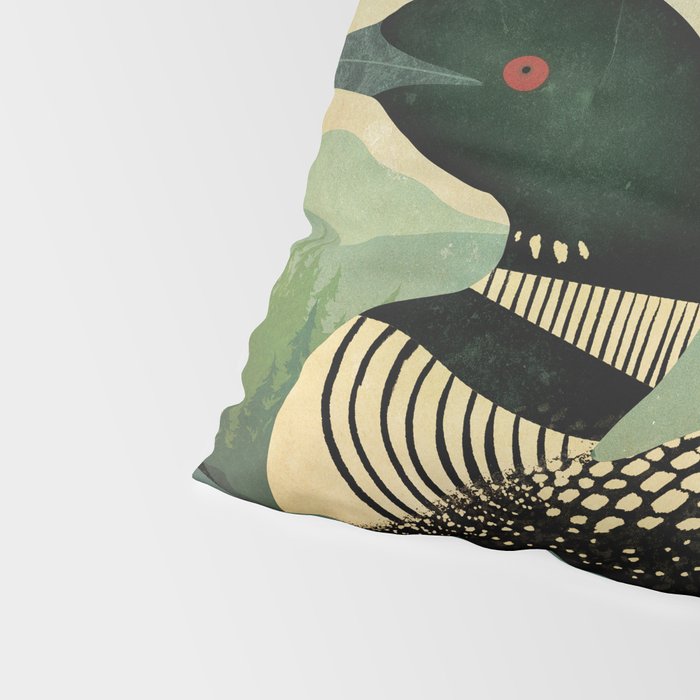 Common Loon Bird Pillow Sham Gallery Image 4