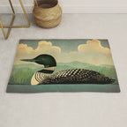 Common Loon Bird Rug Gallery Image 1