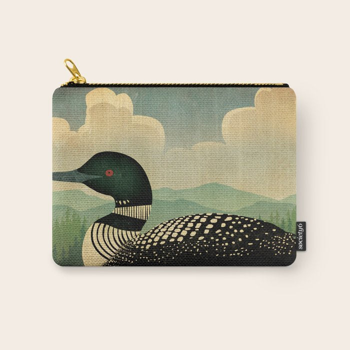 Common Loon Bird Carry All Pouch Gallery Image 1