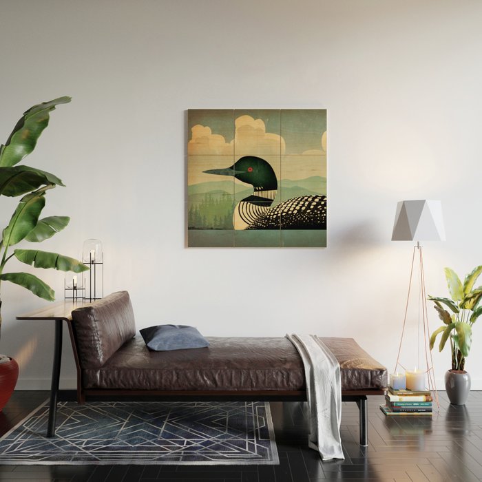 Common Loon Bird Wood Wall Art Gallery Image 2
