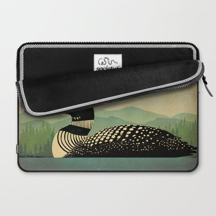 Common Loon Bird Laptop Sleeve Gallery Image 2