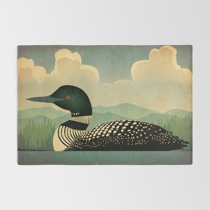Common Loon Bird Rug Gallery Image 2