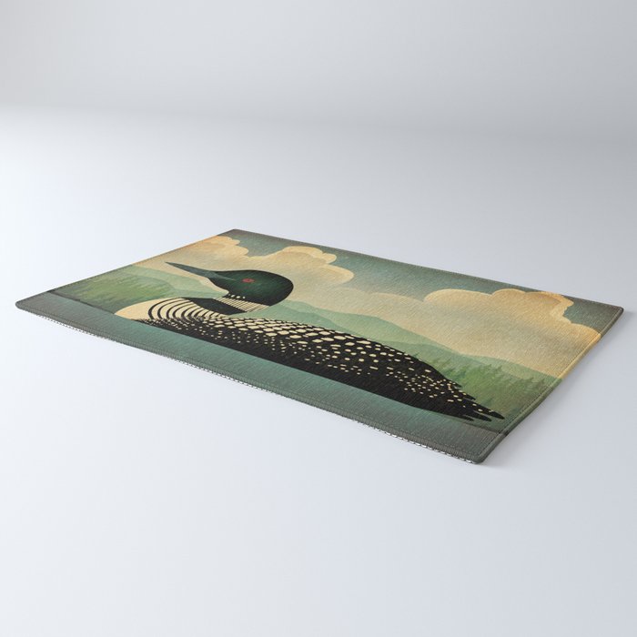 Common Loon Bird Rug Gallery Image 3