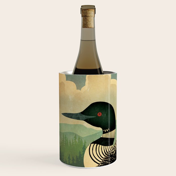 Common Loon Bird Wine Chiller Gallery Image 2