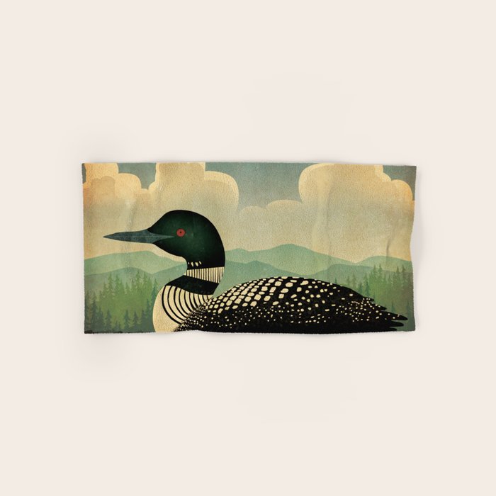 Common Loon Bird Bath Towel Gallery Image 1