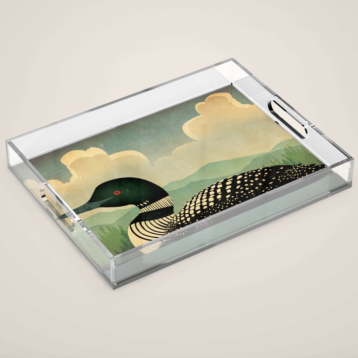 Common Loon Bird Acrylic Tray Gallery Image 1