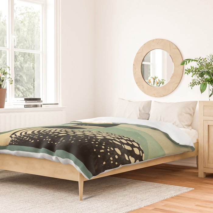 Common Loon Bird Duvet Cover Gallery Image 2