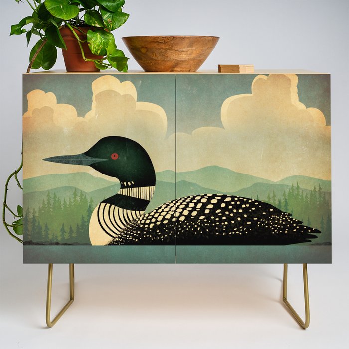 Common Loon Bird Credenza Gallery Image 1
