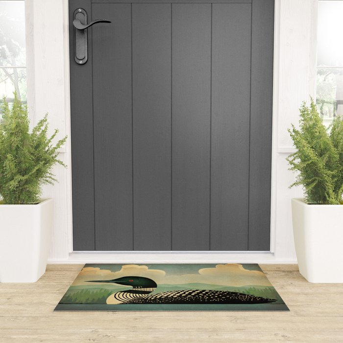 Common Loon Bird Welcome Mat Gallery Image 3