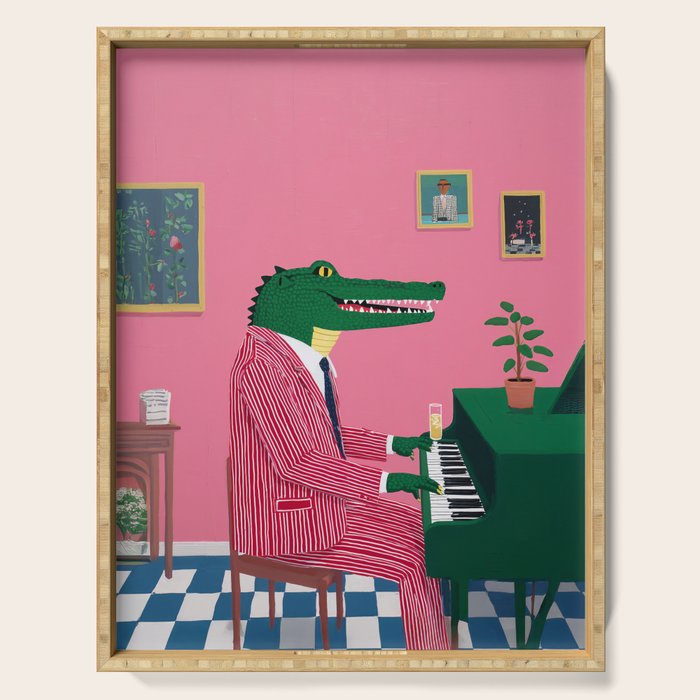 Crocodile Jazz Lounge Vibes Serving Tray Gallery Image 1