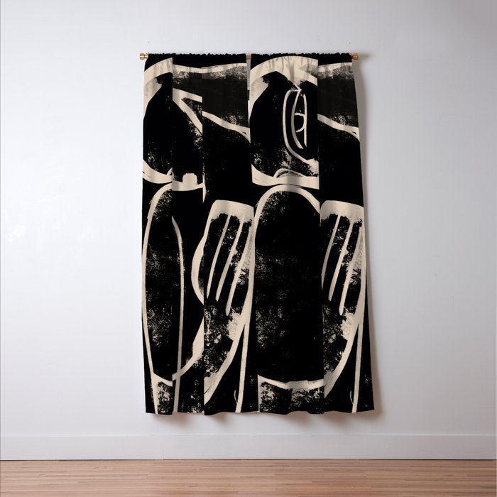 Abstract Female Figure 35 Window Curtain Gallery Image 3