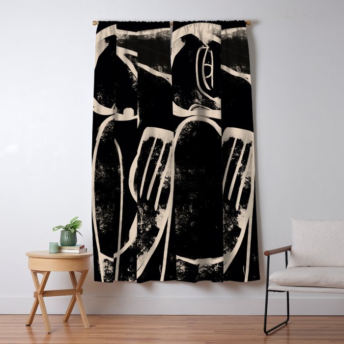 Abstract Female Figure 35 Window Curtain Gallery Image 5