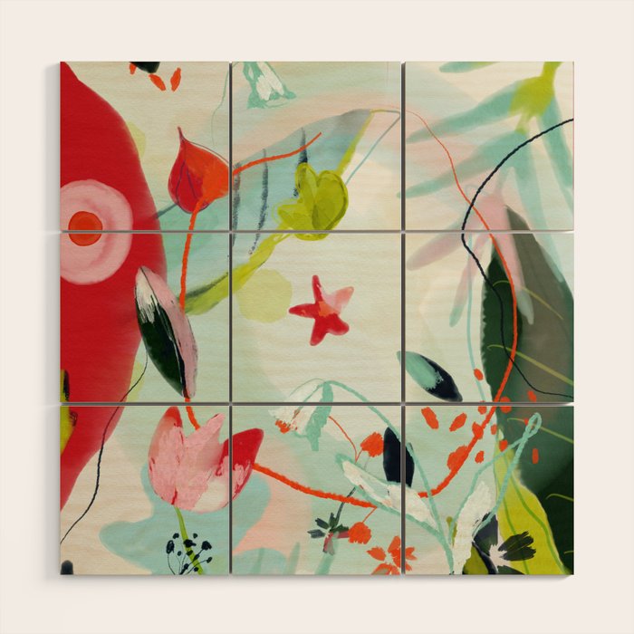 my summer garden Wood Wall Art Gallery Image 1