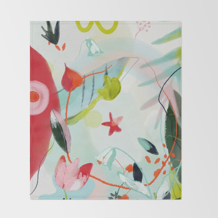 my summer garden Throw Blanket Gallery Image 2