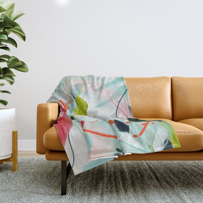 my summer garden Throw Blanket Gallery Image 1