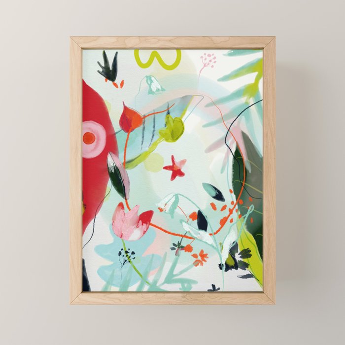 my summer garden Mini Art Print Gallery Image 1