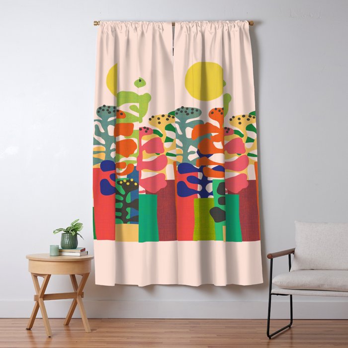 Plants market Window Curtain Gallery Image 1