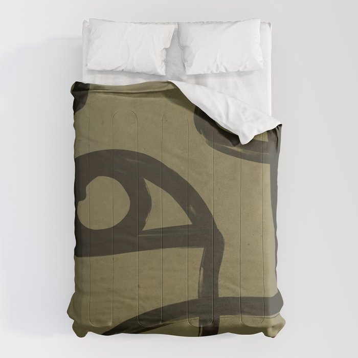 Abstract Line Art Eye 2 Comforter Gallery Image 1