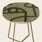 Abstract Line Art Eye 2 Side Table Gallery Image 2