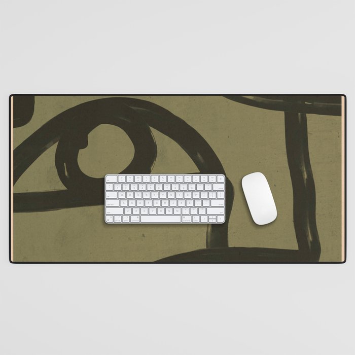 Abstract Line Art Eye 2 Desk Mat Gallery Image 1