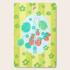 Sweet Strawberry Plant Friends in Lime & Pink Cutting Board Gallery Image 1