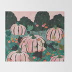 Pumpkin Patch  Throw Blanket Gallery Image 2