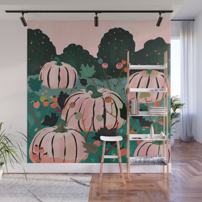 Pumpkin Patch  Wall Mural Gallery Image 1